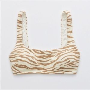 NWT Aerie Zebra Gold Bikini SET